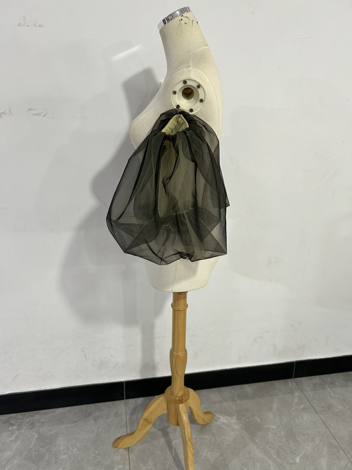 ソフトチュール 2取り外し袖  ショルダーの付け袖 パフスリーブ オーダー可能 二の腕を隠せるお袖