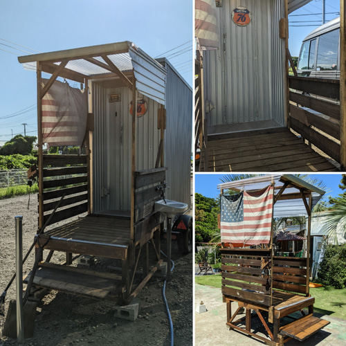 シャワーユニット シャワールーム 簡易事務所等にもどうぞ！トレーラーシェル トレーラーハウス コンテナハウス #別荘 #隠れ家 #工作車 シャワーユニット シャワールーム 簡易事務所等にもどうぞ！トレーラー