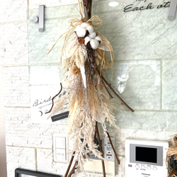 ドライフラワー フレーム アレンジメント バンパス クレビア