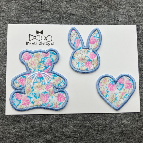 リバティ生地ワッペンセット① ワッペン・アップリケ mimi shisyu 通販