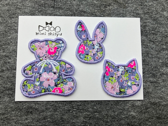 リバティ生地ワッペンセット② その他入園グッズ mimi shisyu 通販