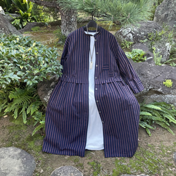 着物リメイク 夏紬の羽織りカーディガン コート 古布華 通販