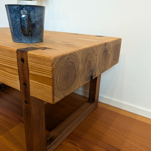 角材のコーヒーテーブル】サイズオーダー可能 ローテーブル リビング