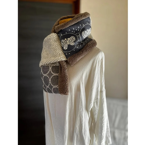 マフラータイプ】forest wing・tambourineのネックウォーマー ミナ