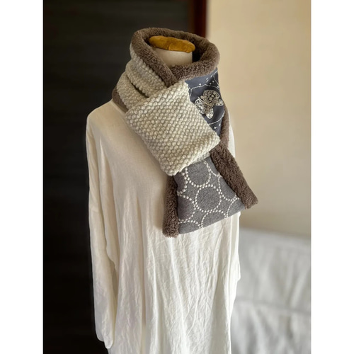 マフラータイプ】forest wing・tambourineのネックウォーマー ミナ