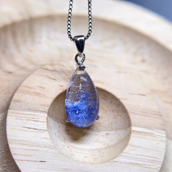 天然無処理 デュモルチェライト ペンダント No522 指輪・リング 天然石  