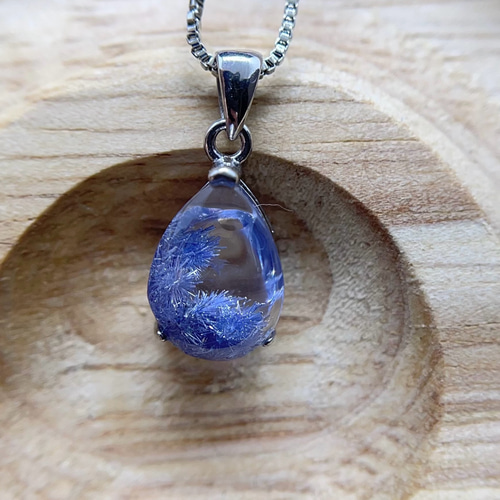 天然無処理 デュモルチェライト ペンダント No588 ネックレス  