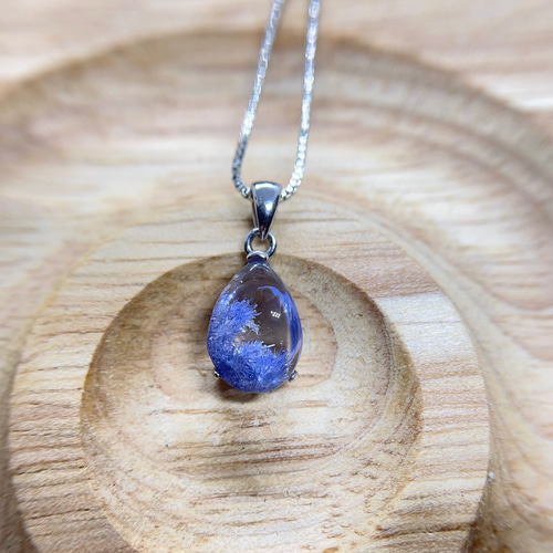 天然無処理 デュモルチェライト ペンダント No588 ネックレス  