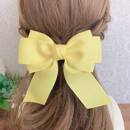 リリーリボン イエロー 黄色推し 参戦ヘアメ ライブ クラスカラー