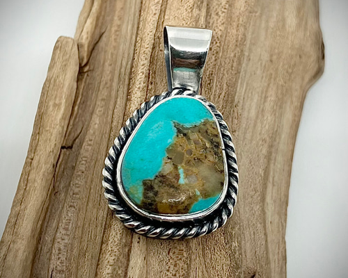 インディアンジュエリー ネクタイピン シルバー ターコイズ ビズビー WHEEL WORKS ホイールワークス ネクタイピン タイピン タイバー