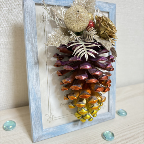 KsON005 大王松ぼっくりクリスマス壁掛け&スタンドタイプオーナメント