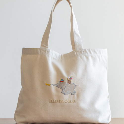 お名前刺繍入り】マザーズバッグ キャンバス トートバッグ 出産祝い 名