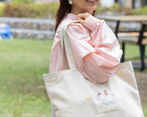 お名前刺繍入り】マザーズバッグ キャンバス トートバッグ 出産祝い 名