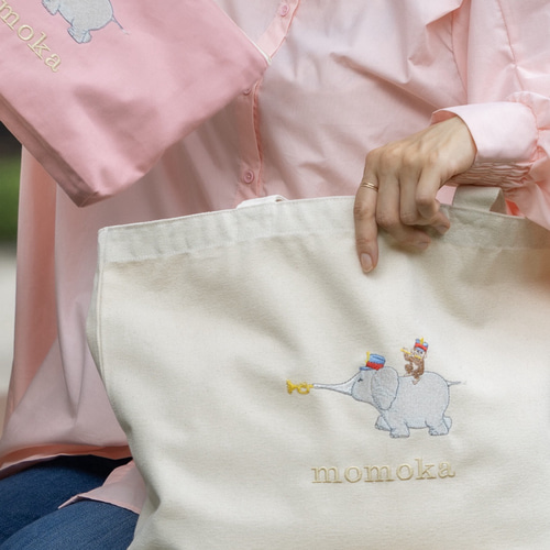 お名前刺繍入り】マザーズバッグ キャンバス トートバッグ 出産祝い 名 