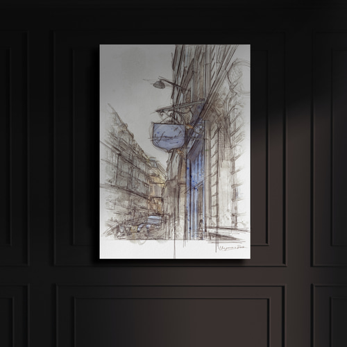 A street kid 鉛筆画 kid street A 鉛筆画