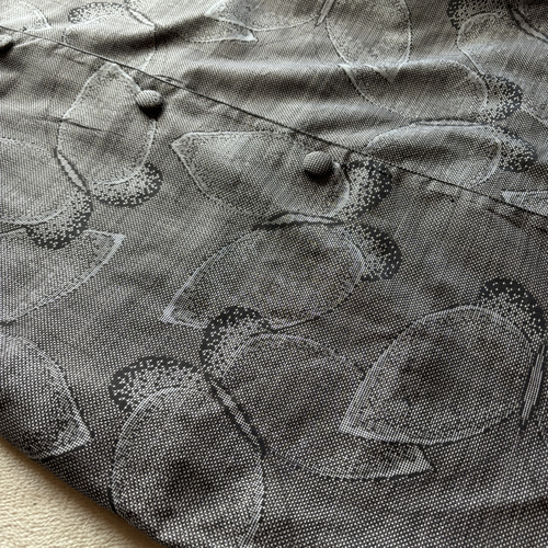 アンティーク大島紬のパッチワークコート リバーシブル 茶龍郷 着物