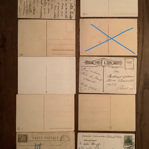 値下げ↓＊France vintage クリスマス／新年グリーティングカード