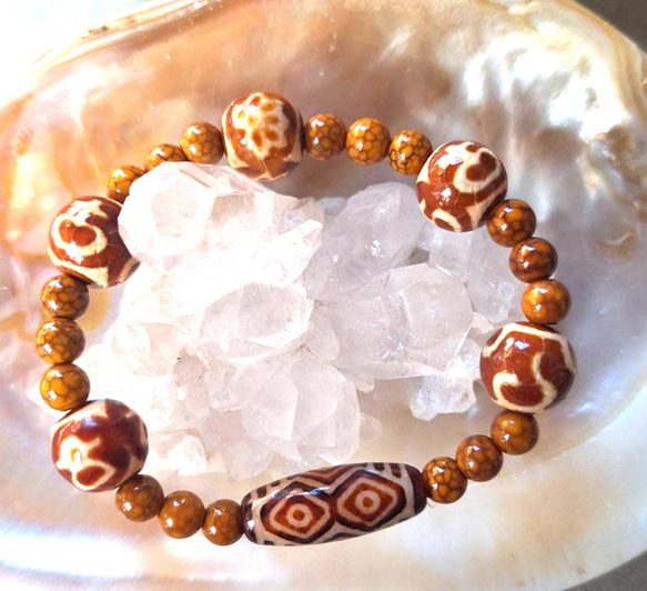 希少‼️大珠リビアングラスブレスレット‼️1点のみ‼️破格