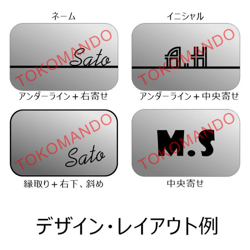◇オーダーメイド◇ TUMIバッグ カスタムプレート ブラックxホワイト