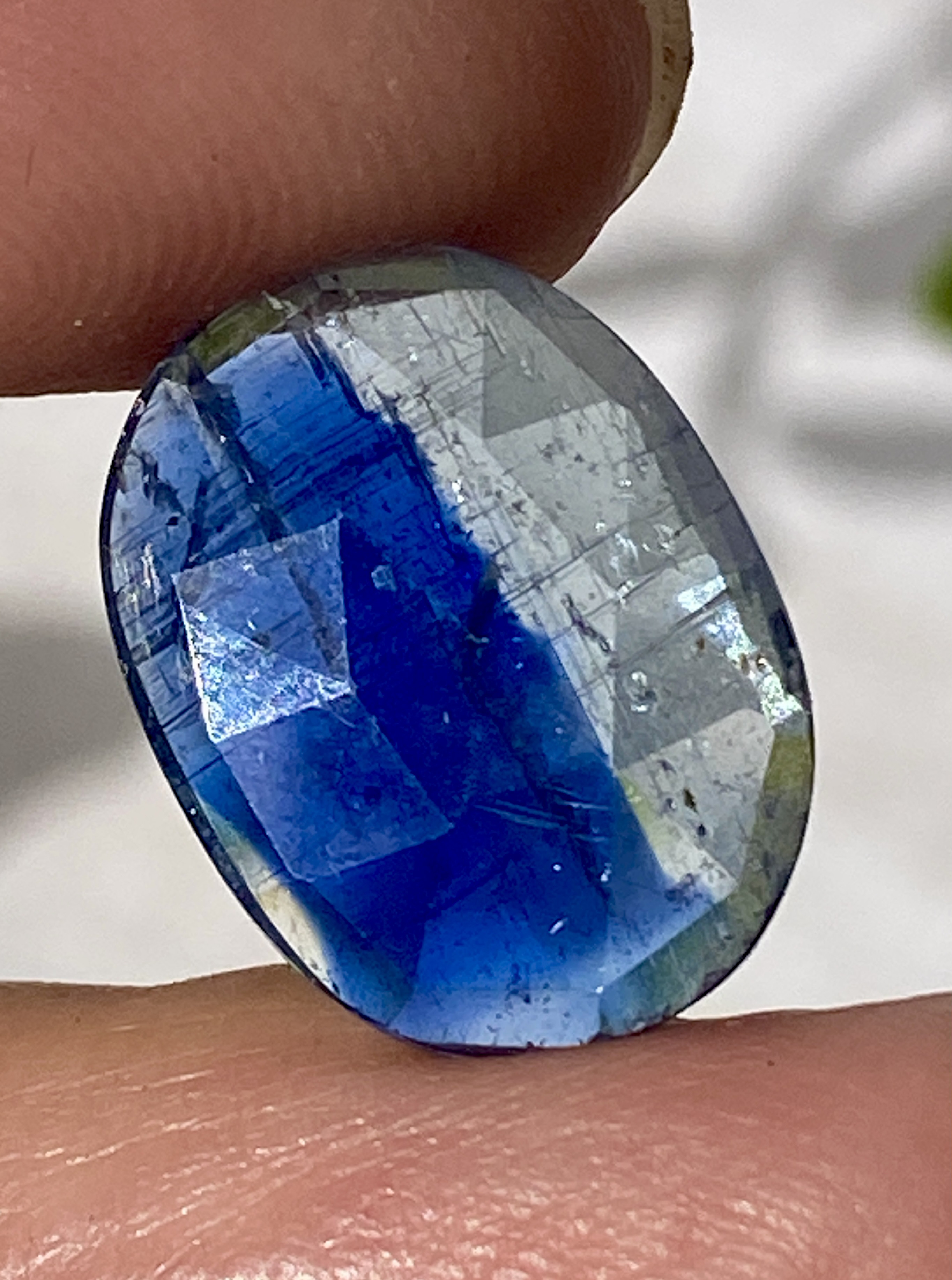 カイヤナイトinクォーツ♢バイカラー カイヤナイト ブルーカイヤナイト 08 天然石 天然色