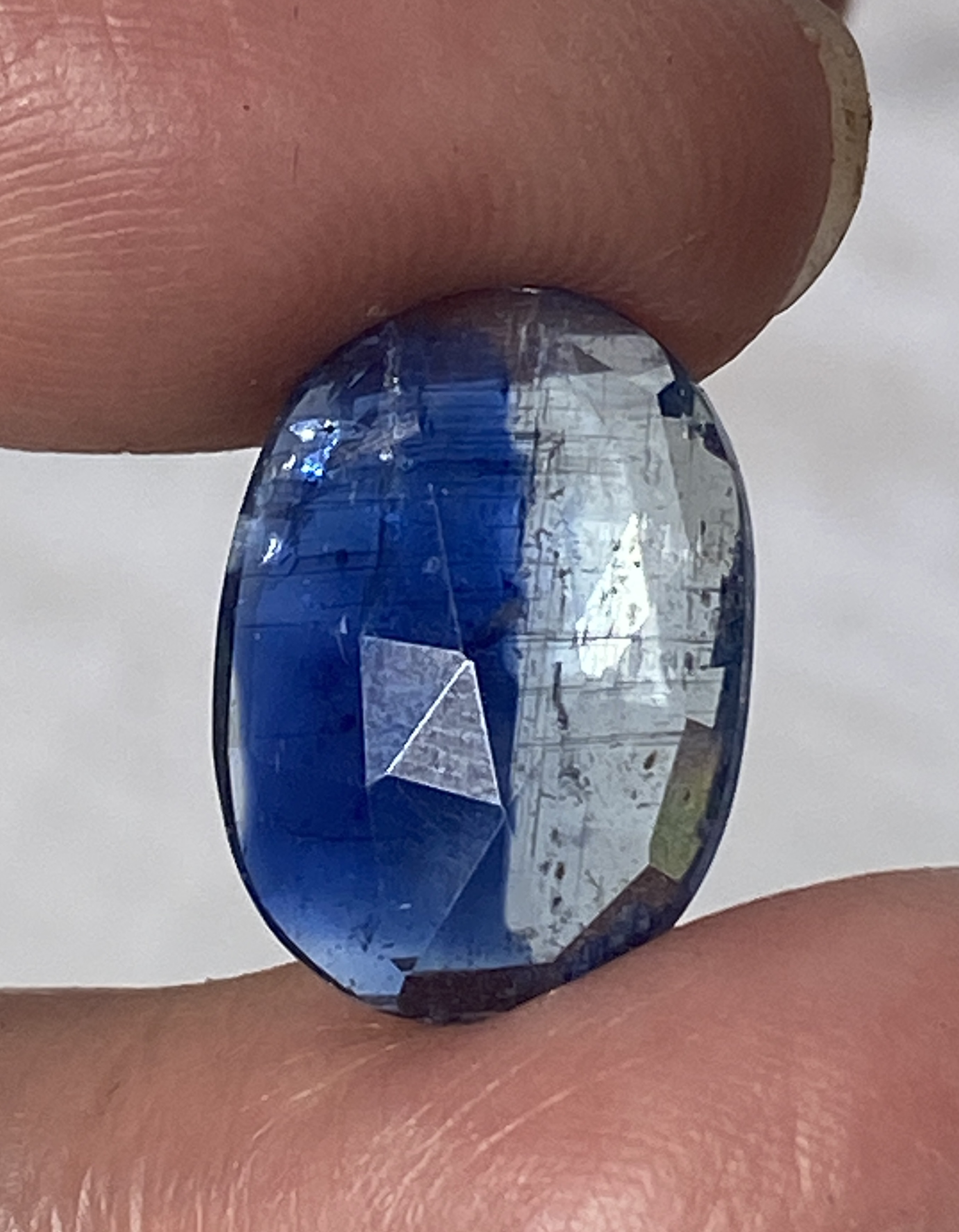 カイヤナイトinクォーツ♢バイカラー カイヤナイト ブルーカイヤナイト 08 天然石 天然色