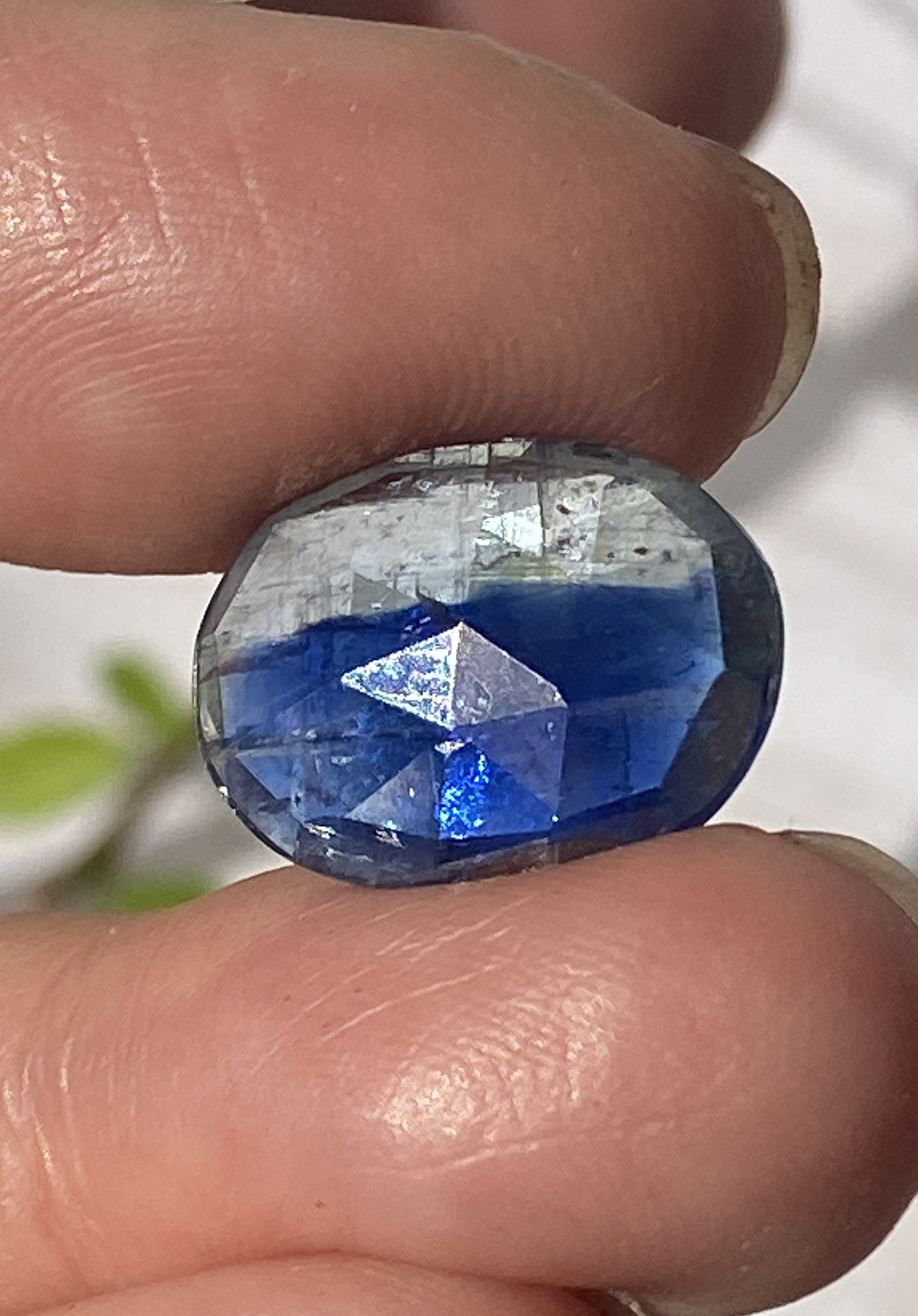 カイヤナイトinクォーツ♢バイカラー カイヤナイト ブルーカイヤナイト 08 天然石 天然色