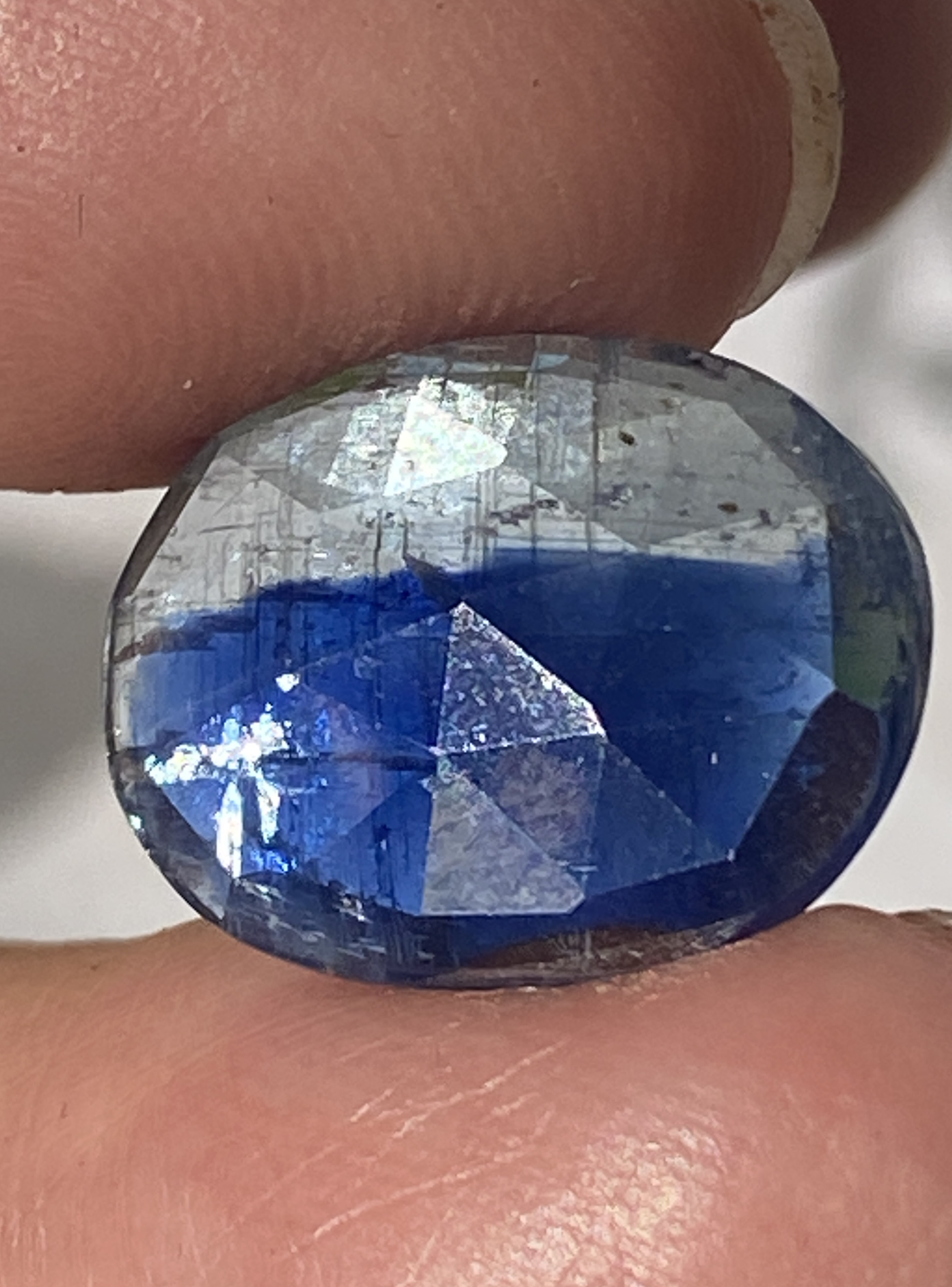 カイヤナイトinクォーツ♢バイカラー カイヤナイト ブルーカイヤナイト 08 天然石 天然色