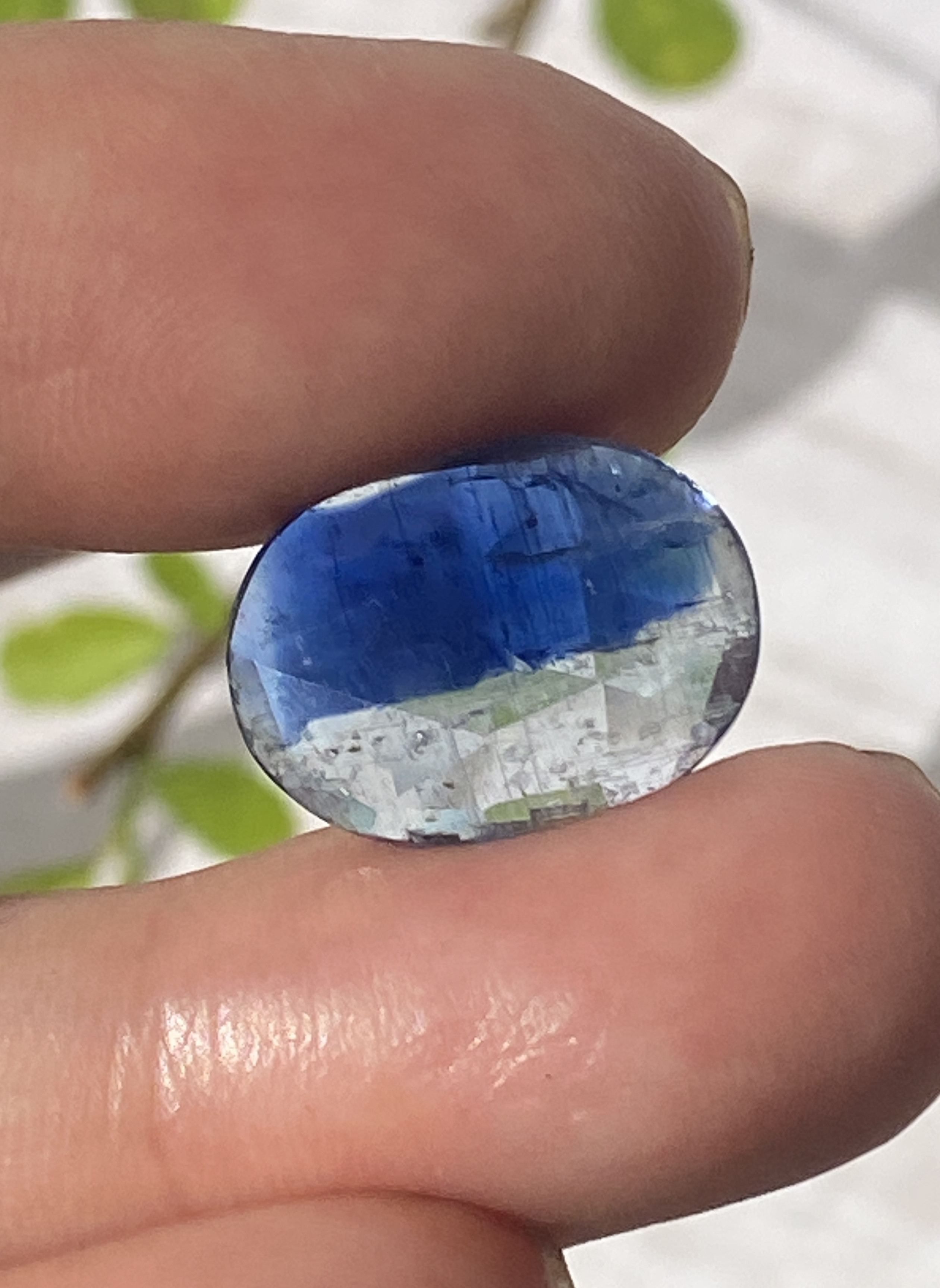 カイヤナイトinクォーツ♢バイカラー カイヤナイト ブルーカイヤナイト 08 天然石 天然色