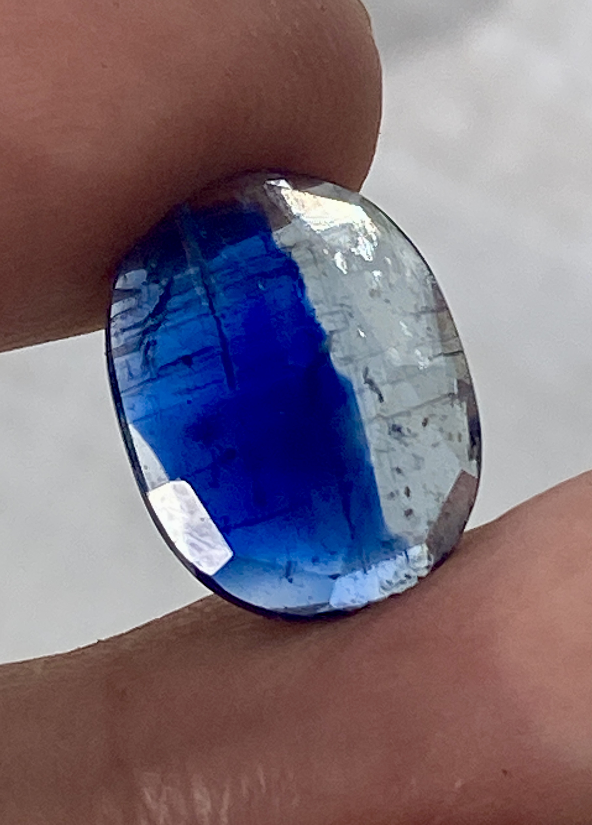 カイヤナイトinクォーツ♢バイカラー カイヤナイト ブルーカイヤナイト 08 天然石 天然色