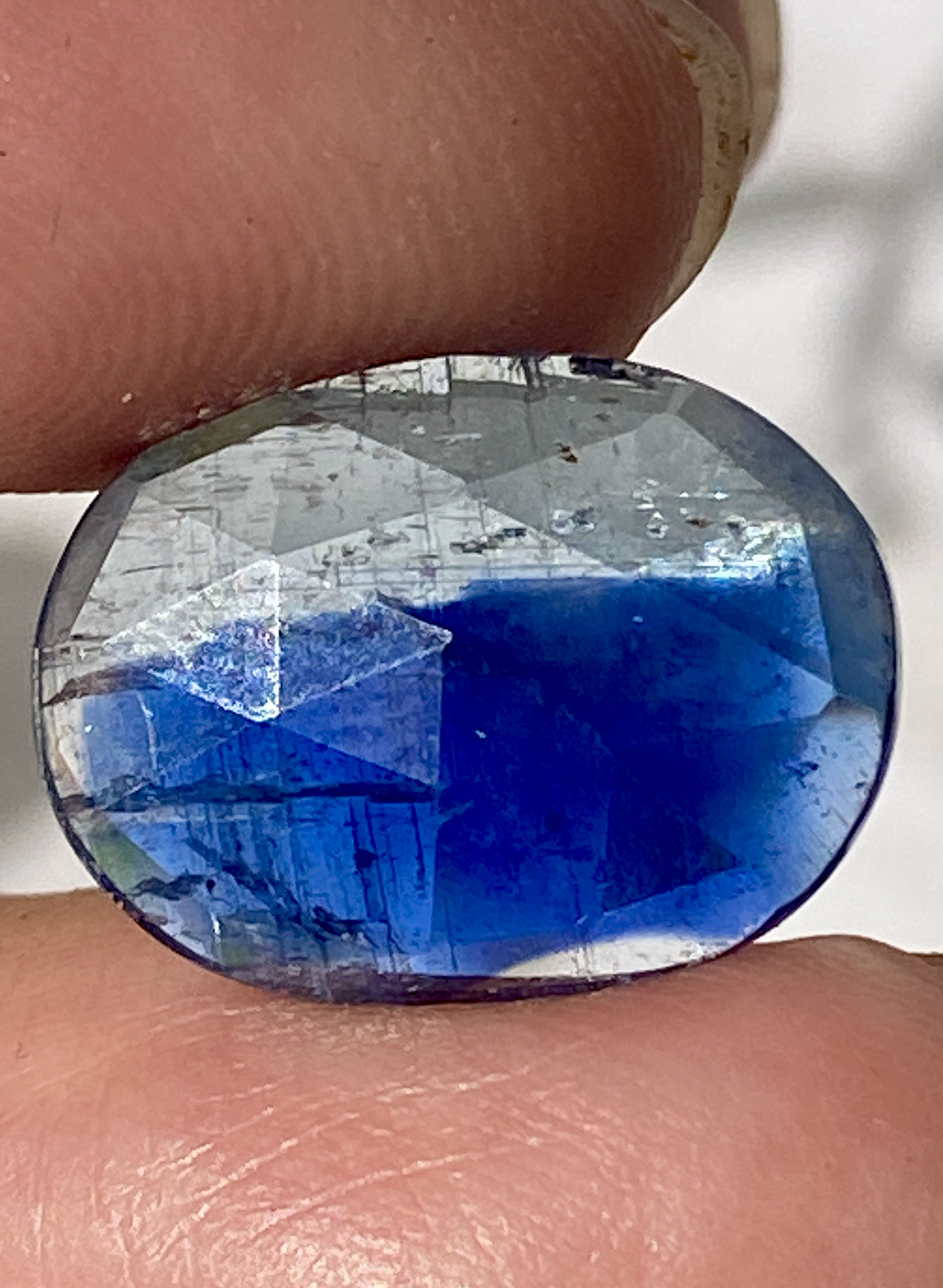 カイヤナイトinクォーツ♢バイカラー カイヤナイト ブルーカイヤナイト 08 天然石 天然色