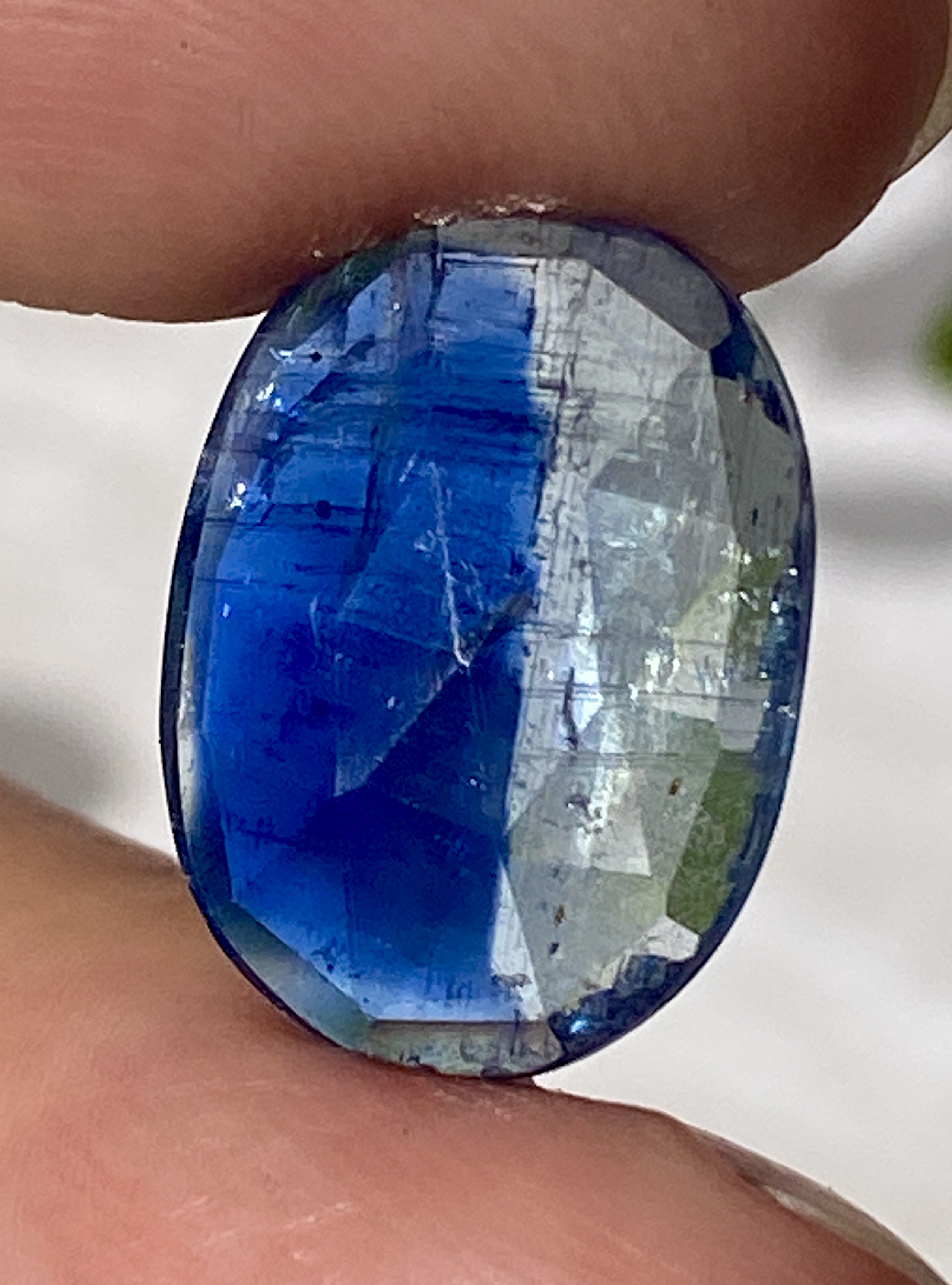 カイヤナイトinクォーツ♢バイカラー カイヤナイト ブルーカイヤナイト 08 天然石 天然色