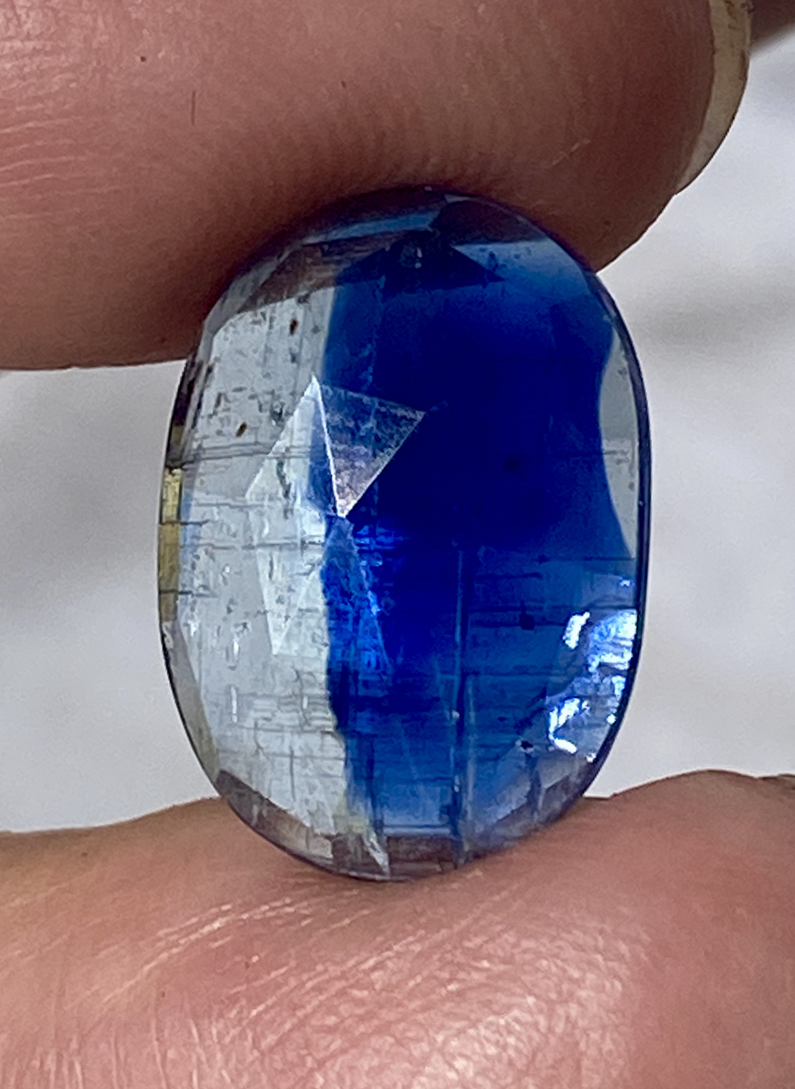 カイヤナイトinクォーツ♢バイカラー カイヤナイト ブルーカイヤナイト 08 天然石 天然色