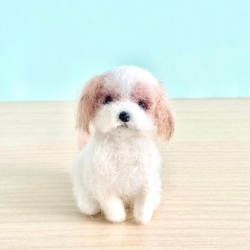 いつでもいっしょ♪ ふわふわ羊毛フェルトのちいさなシーズー ギフト