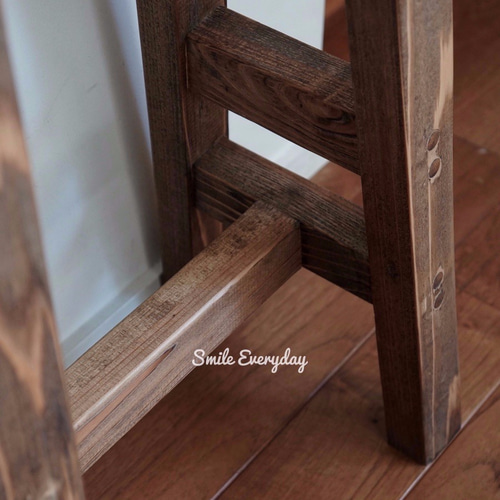 棚付 無垢材 木製スツール ベンチ【サイズオーダー】 椅子（チェアー