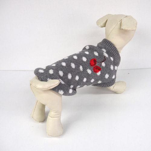 セーター ニット 冬 グレー ネイビー トップス ドックウェア 犬 服 犬