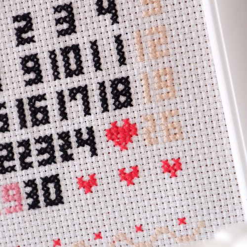 クロスステッチ刺繍で手作りする「ウェルカムボード」 結婚