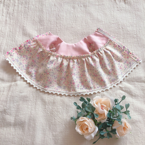 26cmドール用 裏地付き♡かわいい小花柄ワンピース 長袖 ワンピース