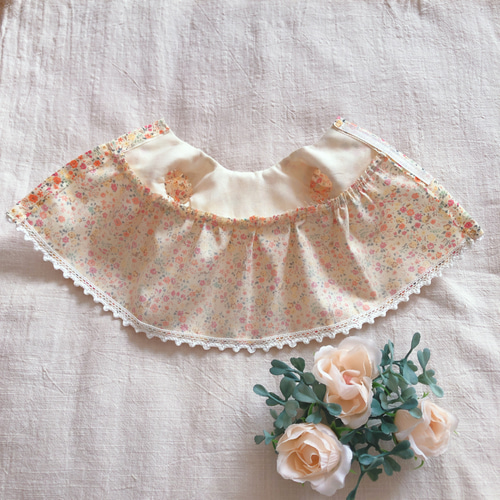 26cmドール用 裏地付き♡かわいい小花柄ワンピース 長袖 ワンピース