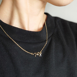 選べる12星座】ネックレス ゴールド シルバー 繊細チェーン ジルコニア