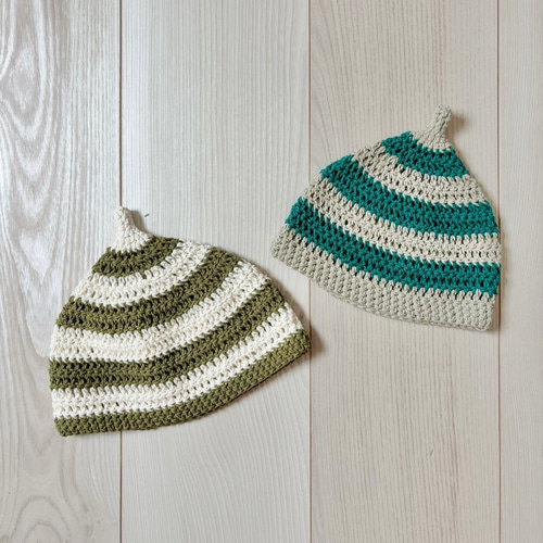 サラッとコットン毛糸のつんつんどんぐり帽子(大人用)〜オーダーページ  