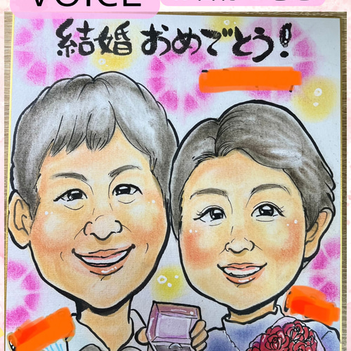 似顔絵 イラスト 手描き ☆キッズ似顔絵 オーダーメイド 手描き 原画 記念 プレゼントに