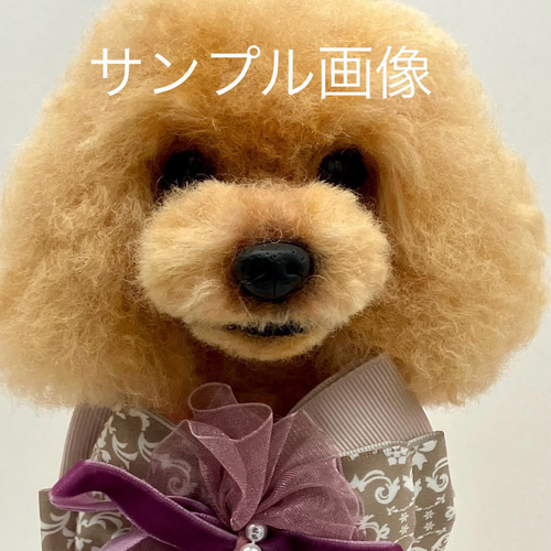 羊毛フェルト　アクビちゃん様　ミニチュアプードル　犬　ハンドメイド　オーダー 羊毛とプー】 ♦️プレミアムサイズ♦️ 羊毛フェルト オーダーメイド