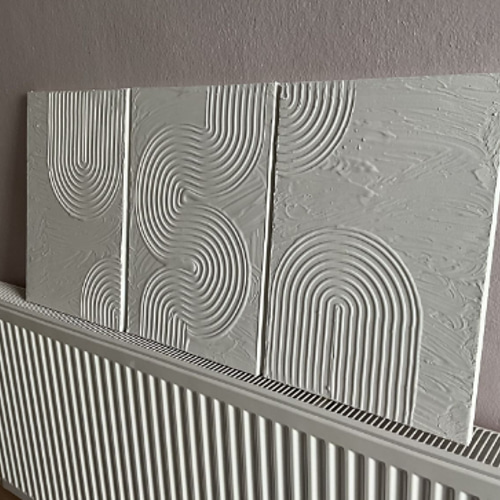 3点セット】アートパネル テクスチャーアート 油絵 抽象画 手描き