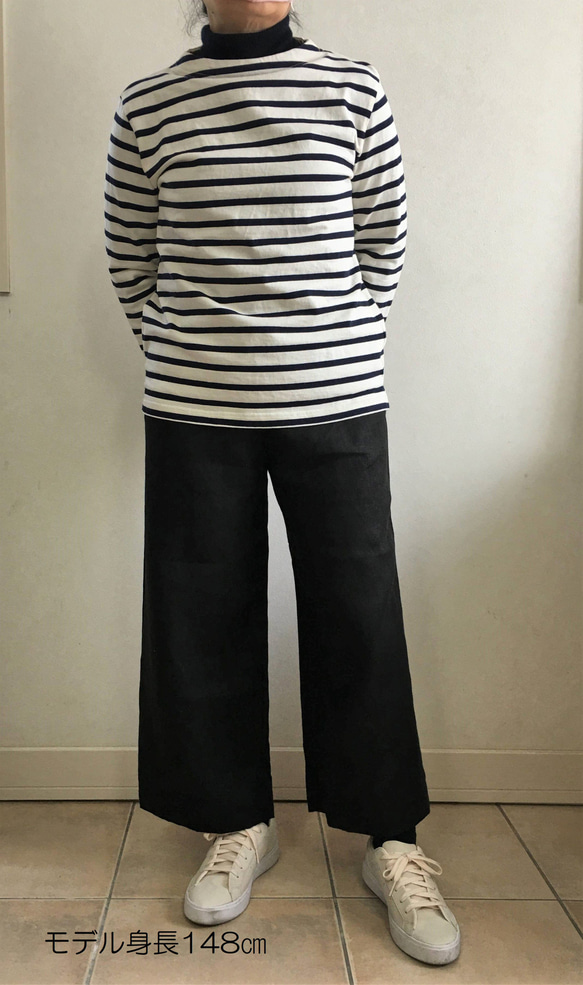 リネンシンプル8分丈ワイドパンツ・全3色 12枚目の画像