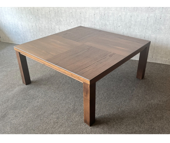 90×90 正方形 コタツテーブル 国産 5cm継ぎ足し脚付 こたつ easy