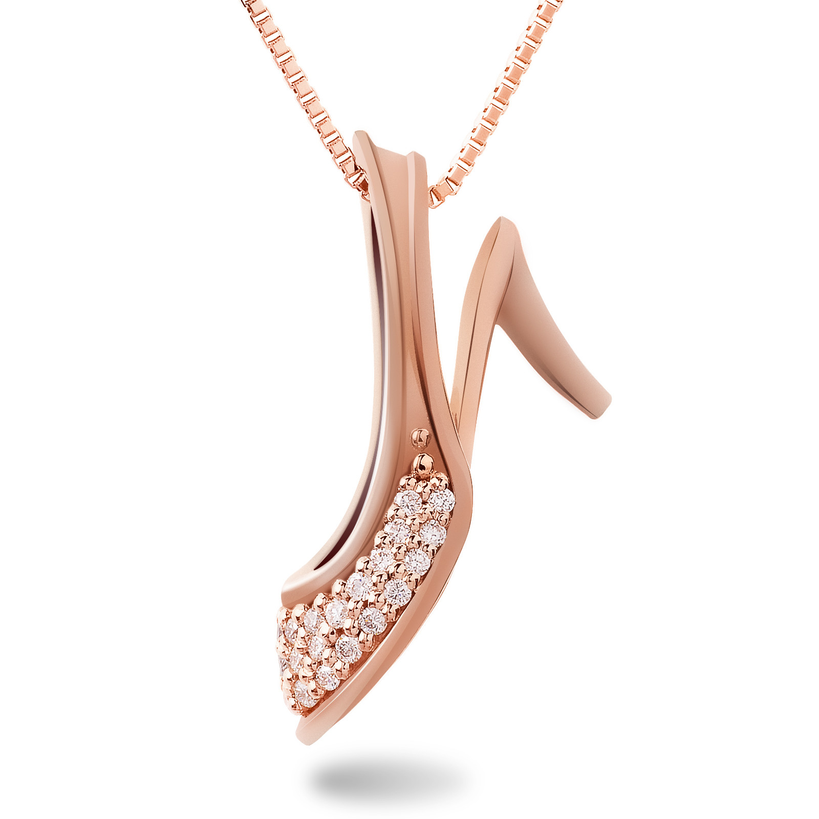 ハイヒールペンダント ハイヒールモチーフ シンデレラシューズ ダイヤモンドペンダント 幸せにする靴 【largeタイプ】