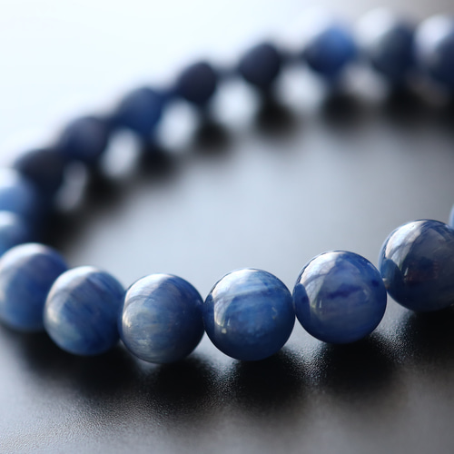 ☆スーパープレミアムブレス☆…☆藍晶石☆カイヤナイト：9ミリ