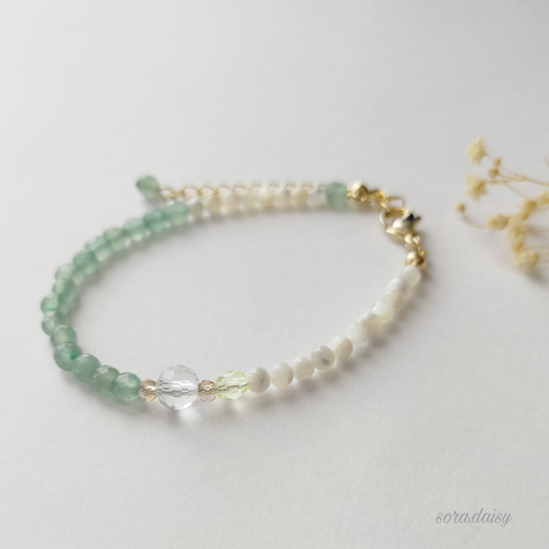 パワーストーンセット  アベンチュリン×マザーオブパール×水晶 パワーストーンセット アベンチュリン×マザーオブパール×水晶