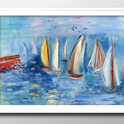 15272□ポスター アート 絵画『ラウル・デュフィ』北欧 A3 イラスト