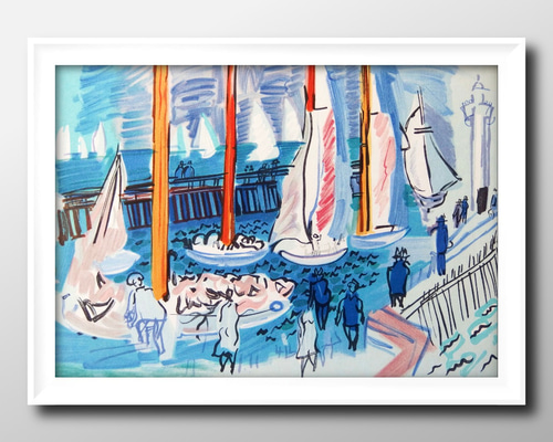 15273□ポスター アート 絵画『ラウル・デュフィ』北欧 A3 イラスト